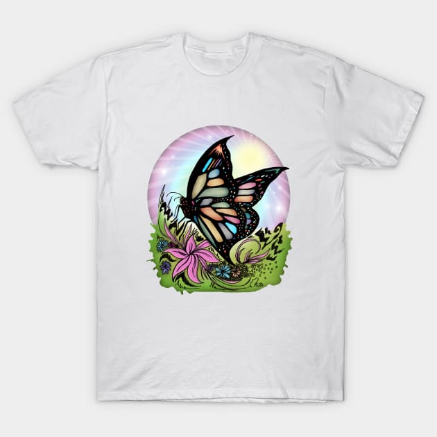 Butterfly Serenity T-Shirt by adamzworld